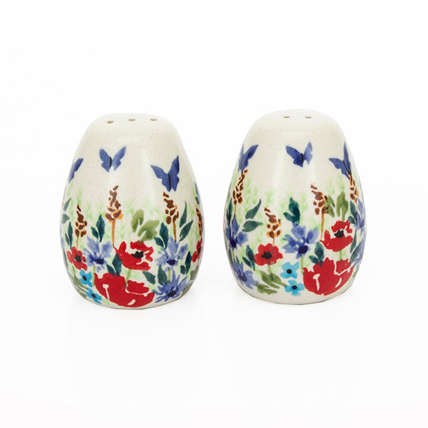 Zestaw solniczka i pieprzniczka Jajka JZ71 łąka