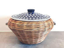 Załaduj obraz do przeglądarki galerii, KOSZ WILKINOWY Z CERAMICZNĄ POKRYWĄ